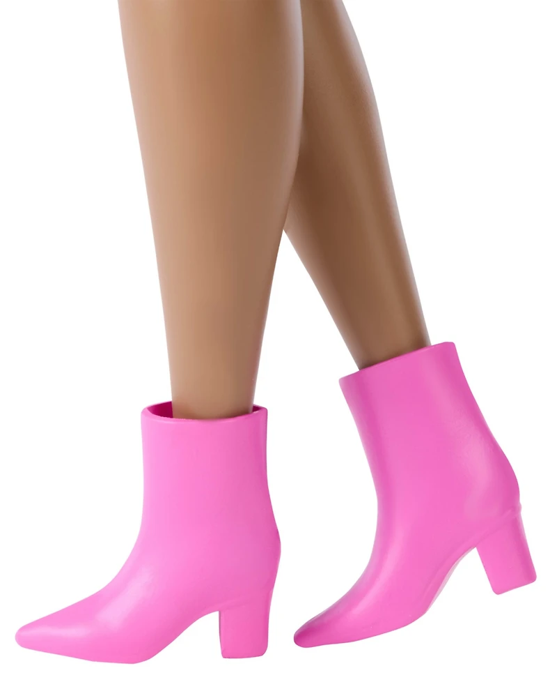 Barbie Deluxe Style Fashion Doll #10 in Denim Top and Skirt Set