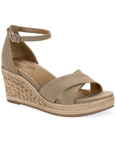 Style & Co. Women's Theaa X-Band Wedge Espadrilles Sandals, Macy's Exclusive