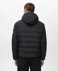 Mango Men's Down And Feather Filling Quilted Jacket