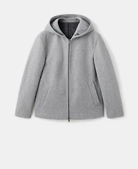 Mango Men's Hood Wool Jacket
