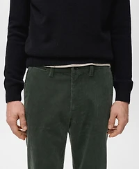 Mango Men's Corduroy Slim-Fit Pants