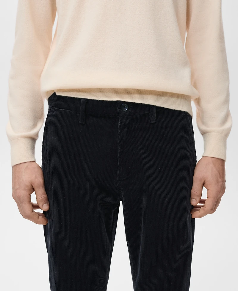 Mango Men's Corduroy Slim-Fit Pants