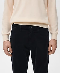 Mango Men's Corduroy Slim-Fit Pants