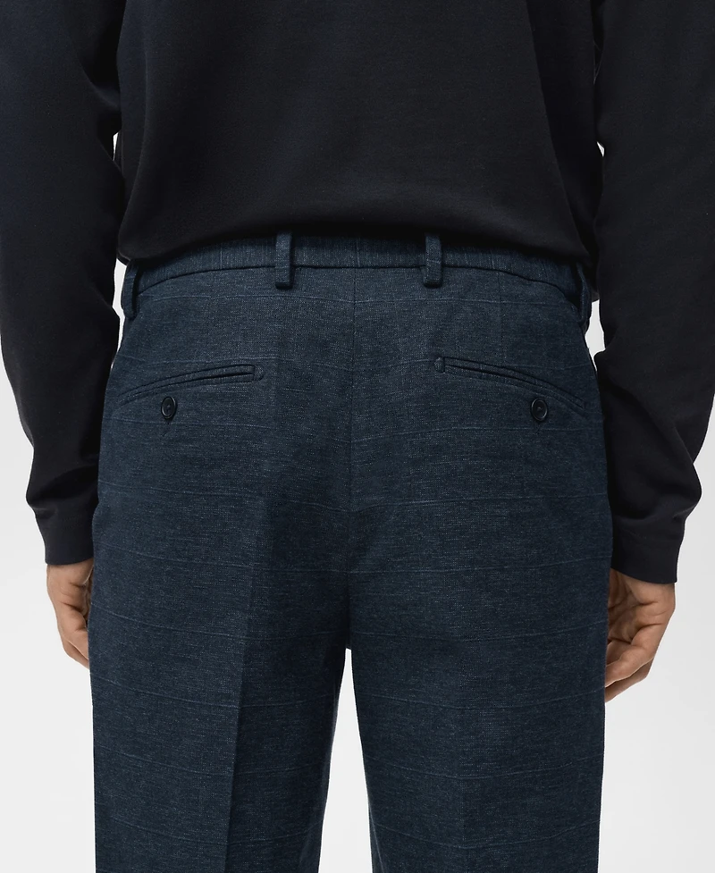 Mango Men's Slim-Fit Flannel Pants