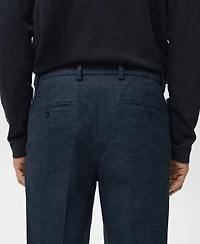 Mango Men's Slim-Fit Flannel Pants