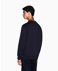 A|X Armani Exchange Men's Icon Logo Fleece Crew Neck Sweatshirt