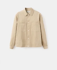 Mango Men's Pockets Corduroy Overshirt