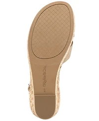 Style & Co. Women's Theaa X-Band Wedge Espadrilles Sandals, Macy's Exclusive