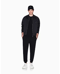 A|X Armani Exchange Men's Black and Gold Crewneck T-Shirt