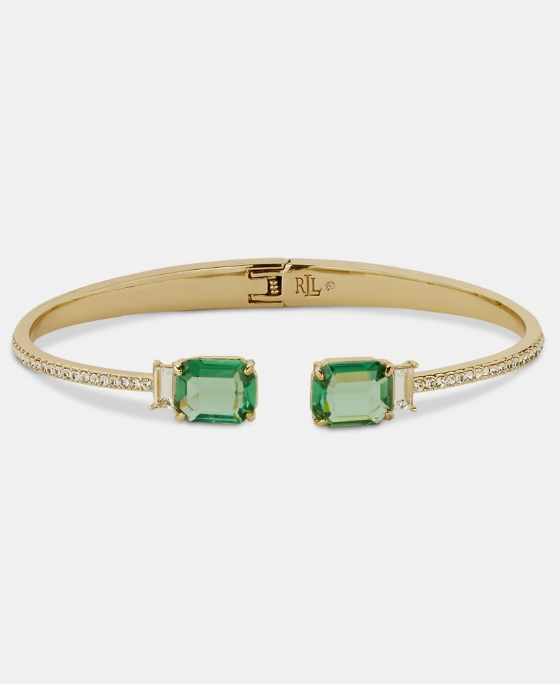 Lauren Ralph Crystal Stone Cuff Bracelet