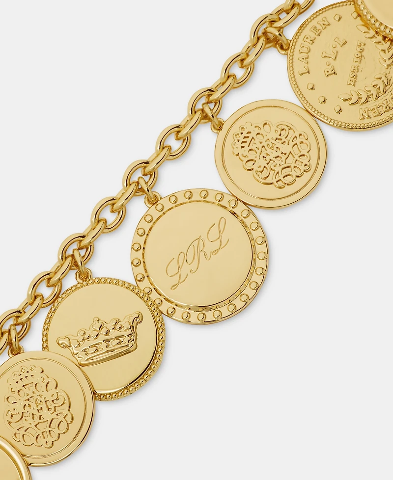 Lauren Ralph Lauren Logo Coin Flex Bracelet