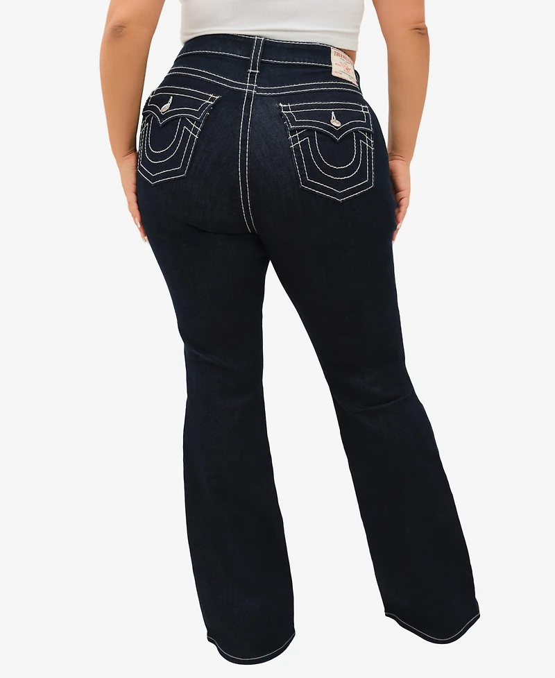 True Religion Plus Becca Bootcut Mid Rise Jeans