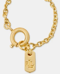 Lauren Ralph Lauren Gold-Tone Logo Bangle Bracelets, 3-Piece Set