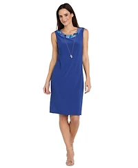 Rm Richards Women's Foil Printed Swing Jacket & Tank Dress, 2-Piece Set