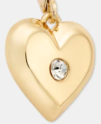 Karl Lagerfeld Paris Crystal Heart Drop Earrings