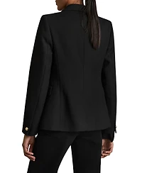 Reiss Women's Tailored Fit Textured Double Breasted Blazer