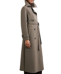 Reiss Women's Wool-Blend Belted Blind Seam Coat