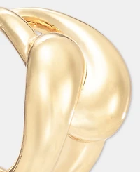 Anne Klein Small Twisted C-Hoop Earrings, 0.52"