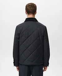 Mango Men's Quilted Water Repellent Jacket