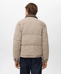 Mango Men's Short Water-Repellent Puffer Jacket