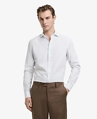 Mango Men's Slim Fit Cotton Striped Dress Shirt