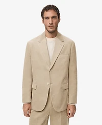 Mango Men's Slim Fit Corduroy Blazer