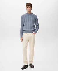Mango Men's Structured Knitted Sweater