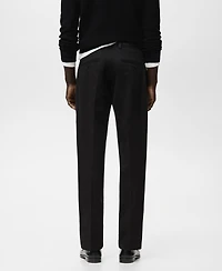 Mango Men's Regular-Fit Cotton Pants