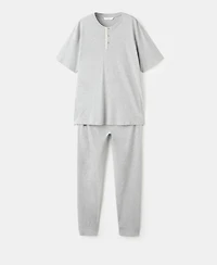 Mango Men's Long Cotton Pajama Pack
