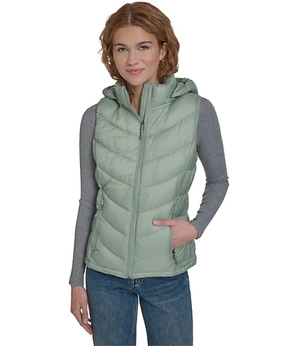Charter Club Women's Packable Hooded Puffer Vest