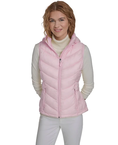Charter Club Women's Packable Hooded Puffer Vest