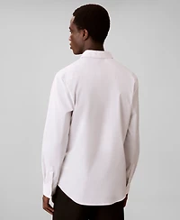 Calvin Klein Men's Stretch Striped Slim-Fit Dress Shirt