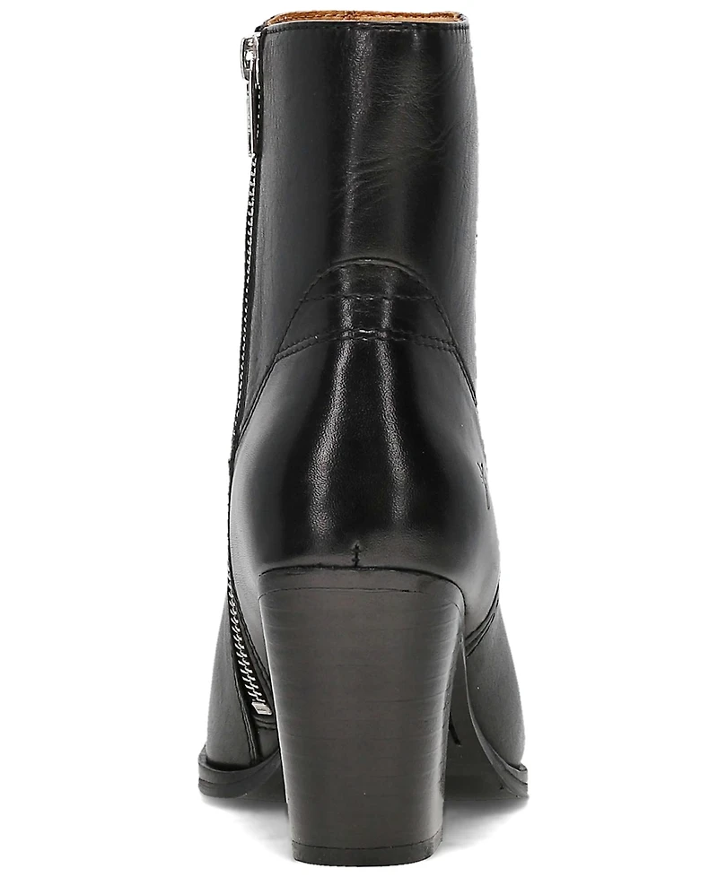 Frye Women's Shiloh Leather Square Toe Zipper Boots