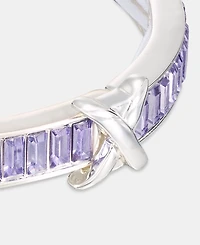 Anne Klein Baguette Stone Stretch Bracelet