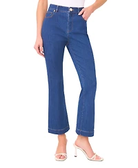 CeCe Women's Mid Rise Fit and Flare Jeans