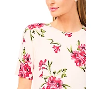 CeCe Women's Crewneck Short-Sleeve Top