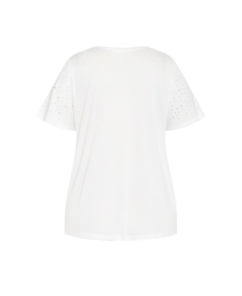 City Chic Women's Plus Blinged Up Tee
