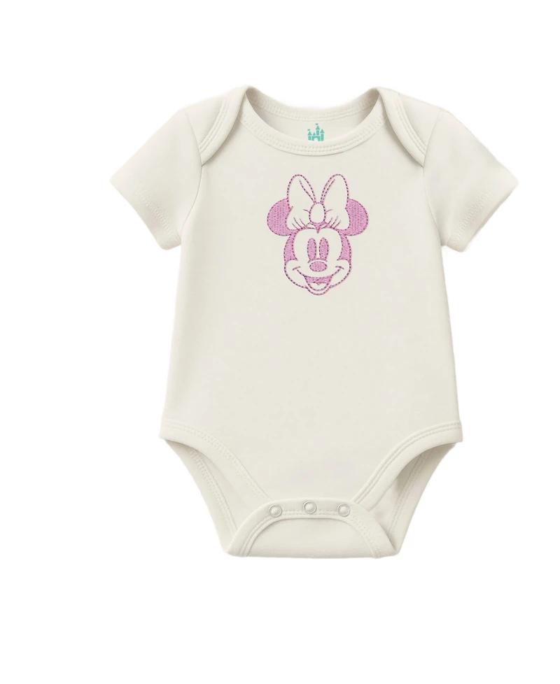Disney Baby Girls' Minnie Mouse Bodysuit, Jacket & Pants, 3-Piece Set