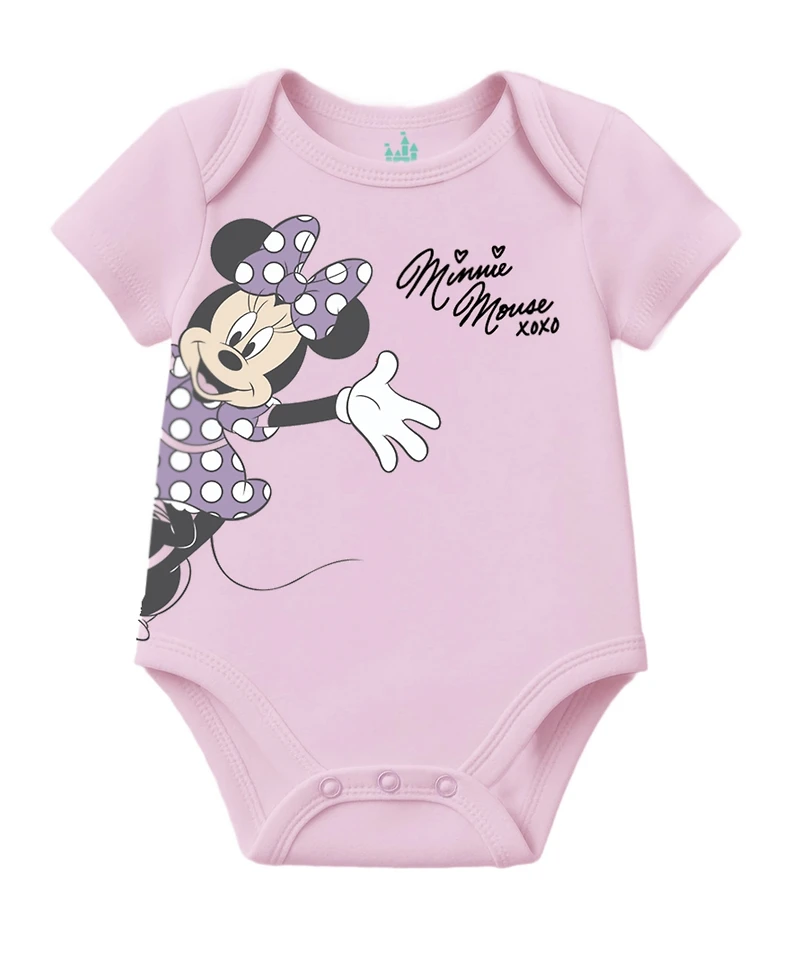 Disney Baby Girls' Minnie Mouse Bodysuit, Hooded Jacket & Pants, 3-Piece Set