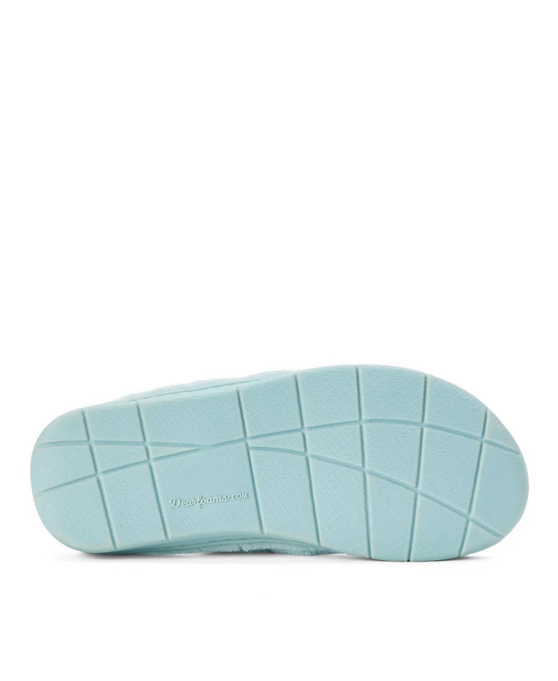 Dearfoams Women's Wrenley Terry Thong Flip Flop House Slipper