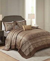 Madison Park Bellagio Quilted 5-Pc. Bedspread Set, King