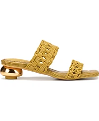 Circus Ny by Sam Edelman Women's Clover Woven Kitten-Heel Slide Sandals