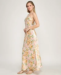 Row A Women's Halter Neck Maxi Dress