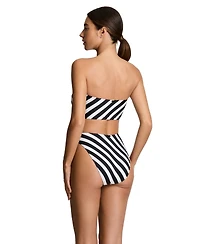 Lauren Ralph Women's Longline Bandeau Swimsuit Bra