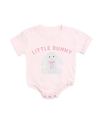 Sweet Wink Baby Girls Little Bunny Patch Easter Short Sleeve Romper