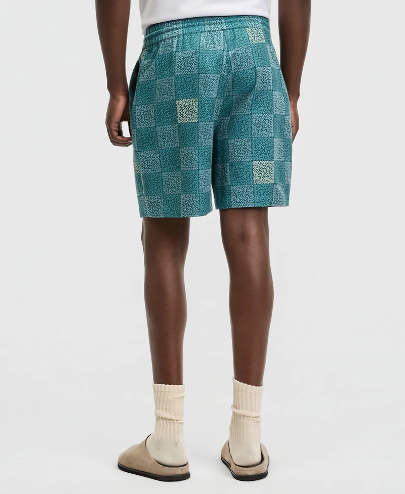 Mode of One Men's Textured Checker Shorts, Macy's Exclusive
