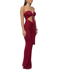 Jluxlabel Women's Atlantis Drape Maxi Dress