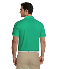 Pga Tour Men's Airflux Solid Mesh Short Sleeve Golf Polo Shirt
