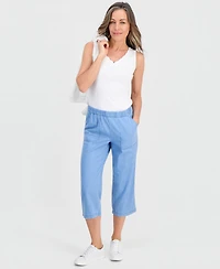 Style & Co Women's Petite Mid-Rise Pull-On Capri Pants, Exclusively at Macy's