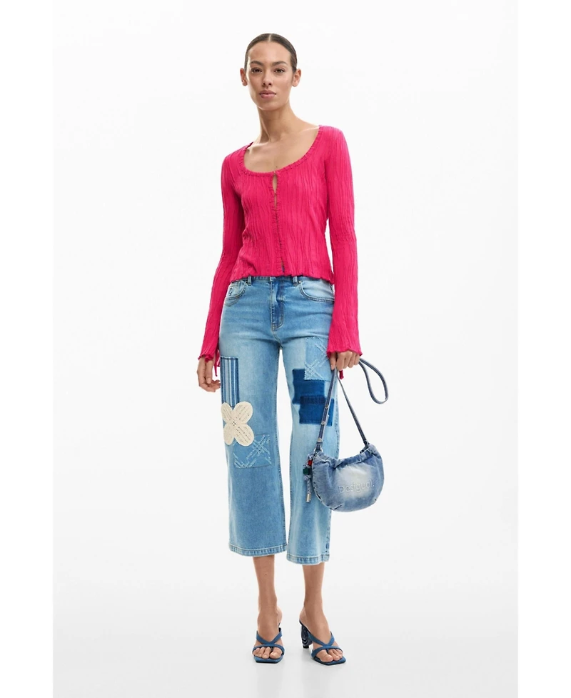 Desigual Women's Large crossbody wallet logo